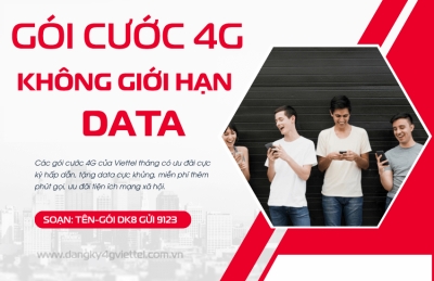 Gói 4G Viettel Tháng Không Giá»i Háº¡n Dung LÆ°á»£ng DATA 2024